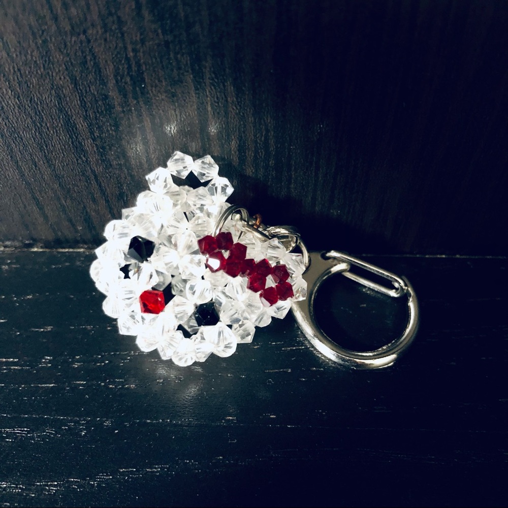 Crystal bead Hello Kitty 3D figure